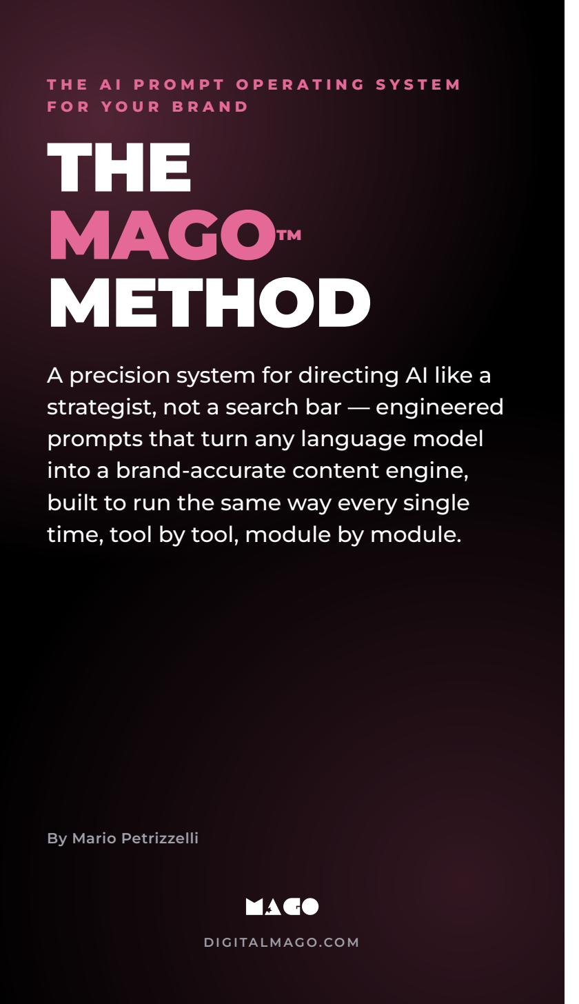 The MAGO Method Playbook cover